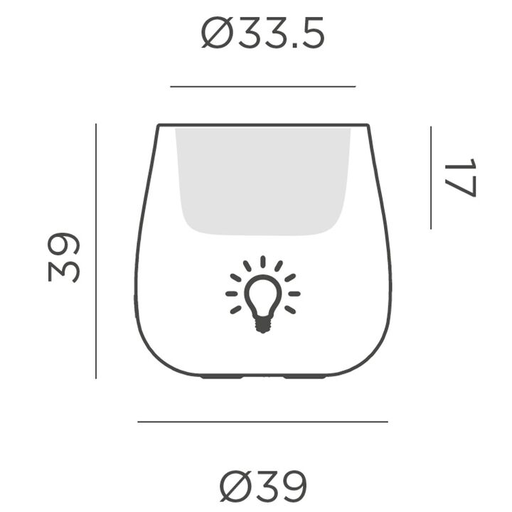 Macetero Camelia 40 Solar + Bater&iacute;a Luz RGBWW