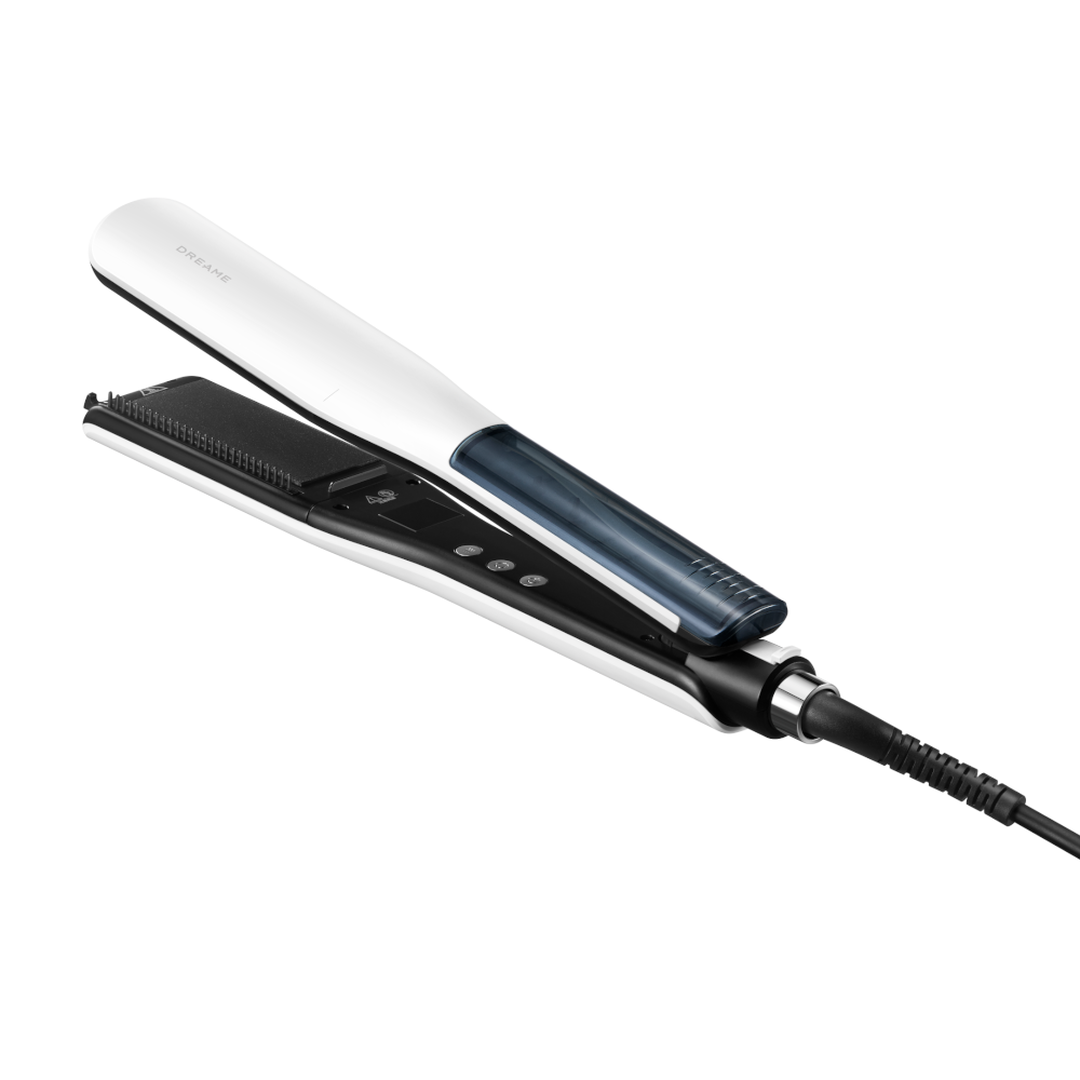 Plancha Pelo Vapor Steam Straight White