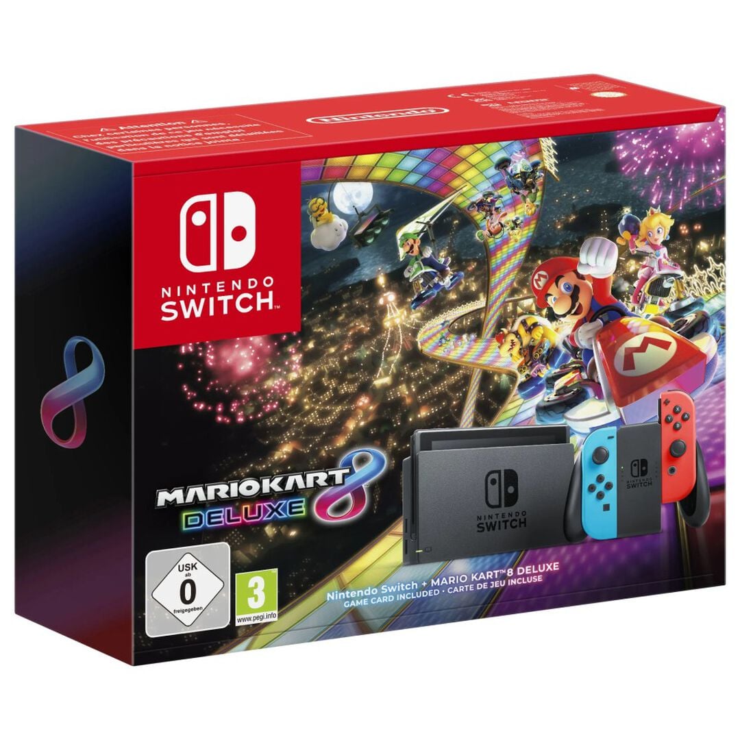 Nintendo Switch + Juego F&iacute;sico Mario Kart 8 Deluxe