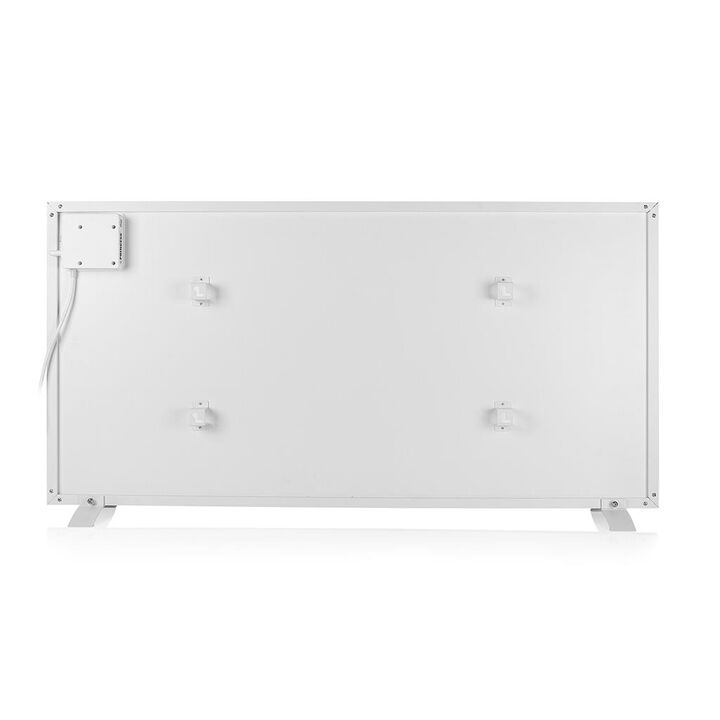 Elegante calefactor de panel de infrarrojos de 700 W con montaje en pared para una calefacción rápida, eficaz y sostenible. Controle el calefactor Smart por voz o a través de la aplicación Princess. Incluye función de temporizador y programación.