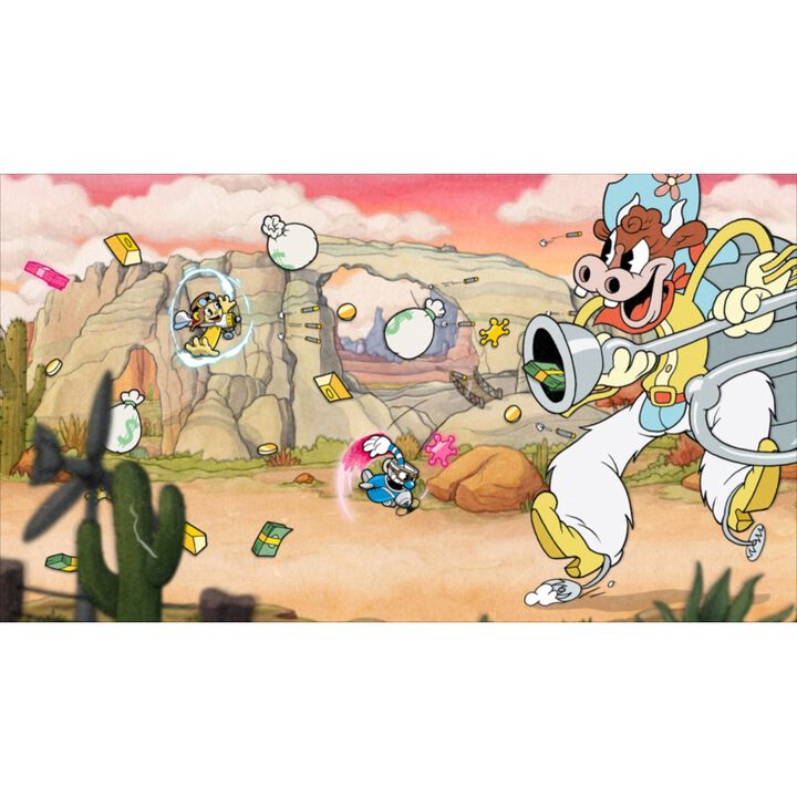 CUPHEAD SWITCH JUEGO F&Iacute;SICO PARA NINTENDO SWITCH VERSI&Oacute;N ESPA&Ntilde;OLA GARANT&Iacute;A EUROPEA EUROPEAN WARRANTY

Cuphead es un juego de acci&oacute;n cl&aacute;sico de correr y disparar centrado especialmente en batallas con jefes. Inspirado en los dibujos animados de la d&eacute;cada de 1930, los aspectos visuales y sonoros se han creado meticulosamente con las mismas t&eacute;cnicas de la &eacute;poca (es decir, animaci&oacute;n tradicional en transparencias dibujadas a mano, fondos de acuarela y grabaciones de jazz originales).

&iexcl;Juega como Cuphead o Mugman (en los modos de un solo jugador o cooperativo local) y atraviesa mundos pintorescos, adquiere nuevas armas, aprende poderosos supermovimientos y descubre secretos ocultos mientras intentas saldar tu deuda con el diablo!

 
Caracter&iacute;sticas:

 

    Incluye la expansi&oacute;n &ldquo;The Delicious Last Course&rdquo; en el cartucho:

  

    Cuphead - The Delicious Last Course es una expansi&oacute;n en el que Cuphead y Mugman vivir&aacute;n aventuras en una nueva isla en compa&ntilde;&iacute;a de la se&ntilde;orita C&aacute;liz. Gracias a las nuevas armas, los nuevos amuletos y las nuevas habilidades de se&ntilde;orita C&aacute;liz, podr&aacute;s enfrentarte a nuevos jefes que ocupar&aacute;n toda la pantalla y presentar&aacute;n varias caras. &iexcl;Ayuda al Chef Saleroso en la &uacute;ltima y desafiante aventura de Cuphead!
    Se incluye a la se&ntilde;orita C&aacute;liz como nuevo personaje jugable, con nuevas habilidades y una lista de movimientos modificada. Una vez obtenida, &iexcl;podr&aacute;s usarla tanto en el contenido descargable como en la aventura original de Cuphead!
    &iexcl;Recorre una nueva Isla Tintero y descubre a los jefes m&aacute;s alocados y monstruosos a los que se haya enfrentado Cuphead hasta la fecha!
    Consigue nuevas armas y amuletos, que te ayudar&aacute;n a superar los nuevos desaf&iacute;os y a conseguir nuevos r&eacute;cords en los viejos jefes.
    &iexcl;Ayuda al Chef Saleroso en una nueva aventura en la que se desvelar&aacute; el misterio de la misi&oacute;n secreta del C&aacute;liz Legendario!

 

    La edici&oacute;n f&iacute;sica incluye los siguientes objetos f&iacute;sicos exclusivos:
        6 cartas de c&oacute;mic

    Tarjeta de miembro del club de Cuphead