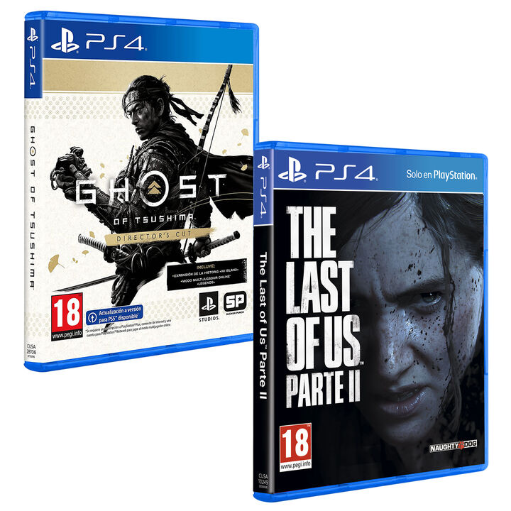 Pack Videojuegos Ghost Of Tsushima Director's Cut PS4 + The Last of Us Part 2 PS4