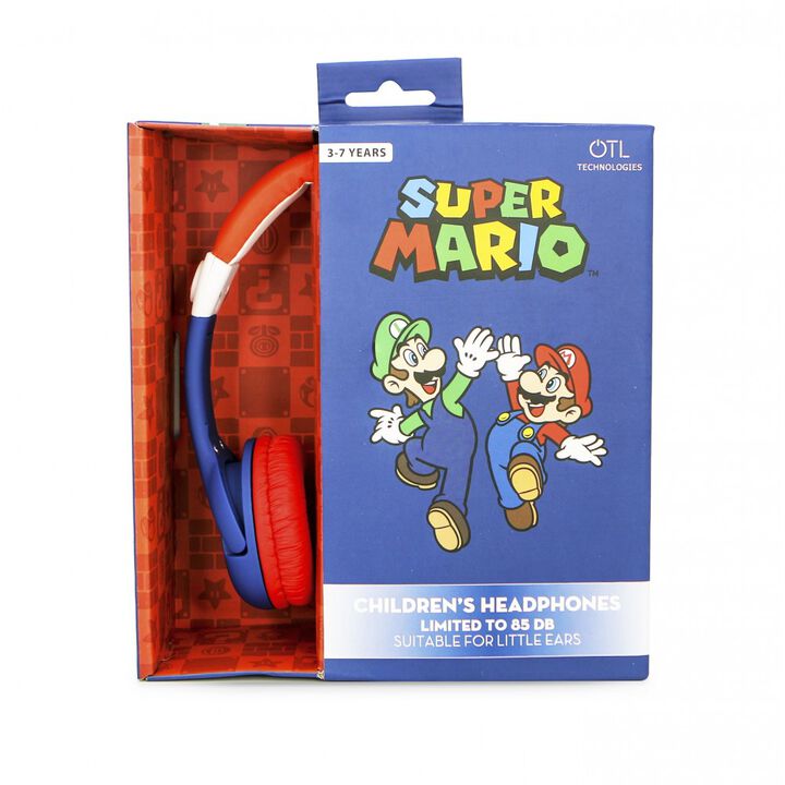 AURICULARES INFANTILES SUPER MARIO CON VOLUMEN LIMITADO PARA NI&Ntilde;OS DE 3 A 7 A&Ntilde;OS