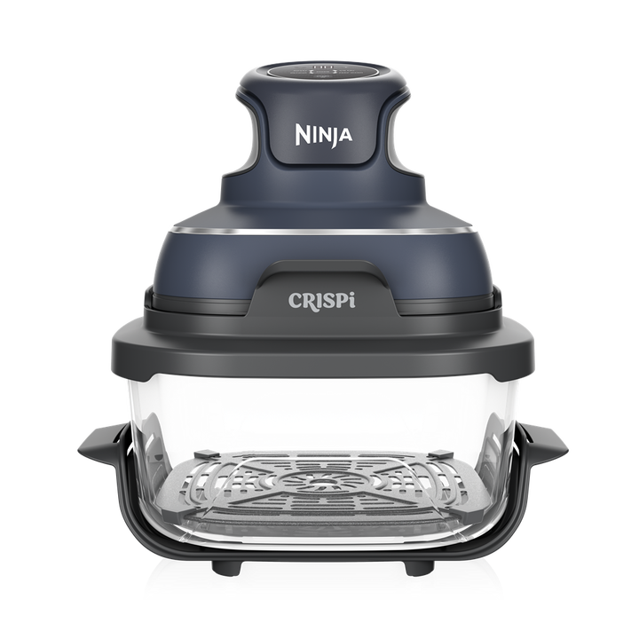 Te presentamos Ninja CRISPi, la freidora de aire portátil de cristal 4 en 1: el poder de una freidora de aire de tamaño estándar en la palma de tu mano. Solo tienes que ajustar el ligero PowerPod de 1700 vatios a uno de los recipientes de cristal para preparar desde raciones individuales a comidas para toda la familia, con 4 funciones de cocción en un solo dispositivo. Además, consume hasta un 50 % menos de electricidad que un horno de convección