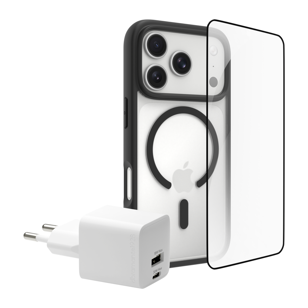 Funda iPhone 17 Pro MS +ECO PROTECTOR+cargador 30W