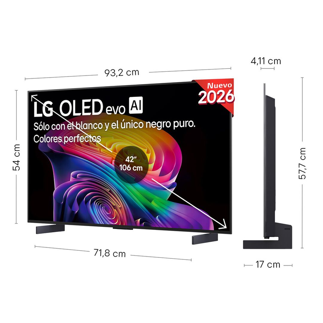 Smart TV OLED evo AI 42 pulgadas 4K OLED42C66