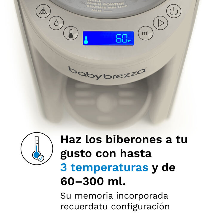 Prepara biberones de f&oacute;rmula de forma autom&aacute;tica en segundos. El Formula Pro Advanced mezcla, calienta y dispensa la cantidad y temperatura seleccionadas con solo pulsar un bot&oacute;n. Permite preparar entre 60 y 300 ml, seleccionar 3 temperaturas y es compatible con pr&aacute;cticamente todas las marcas de f&oacute;rmula y tama&ntilde;os de biber&oacute;n. Cuenta con dep&oacute;sito de f&oacute;rmula herm&eacute;tico de hasta 700 g, dep&oacute;sito de agua de 1,5 litros y sistema de programaci&oacute;n con memoria. Libre de BPA.