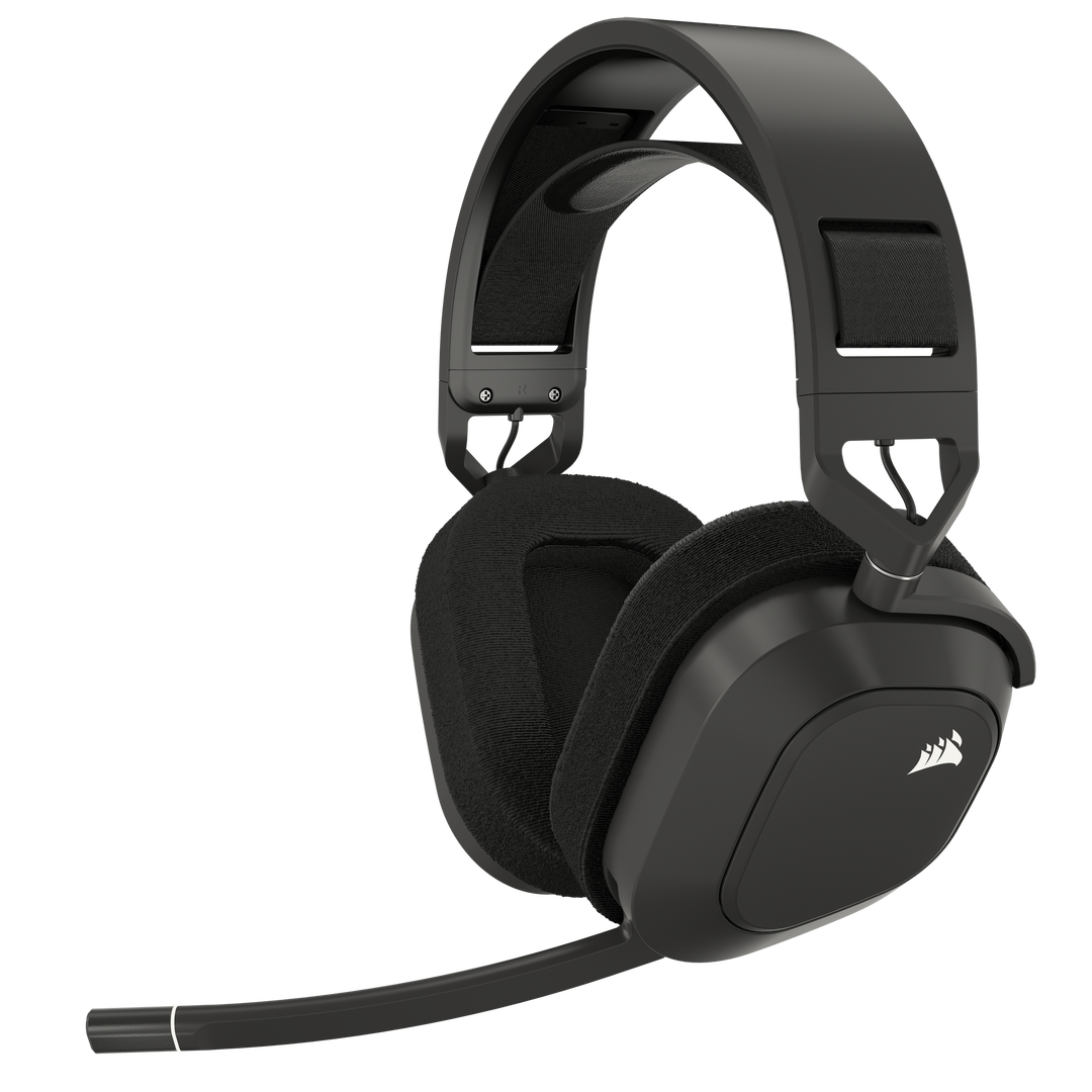Forje su legado con los auriculares para juegos multiplataforma CORSAIR HS80 MAX. Disfrute de audio real a trav&eacute;s de conexi&oacute;n inal&aacute;mbrica de alta fidelidad de 2,4 GHz y Bluetooth, con Dolby Atmos inmersivo y un micr&oacute;fono omnidireccional de alto rendimiento.