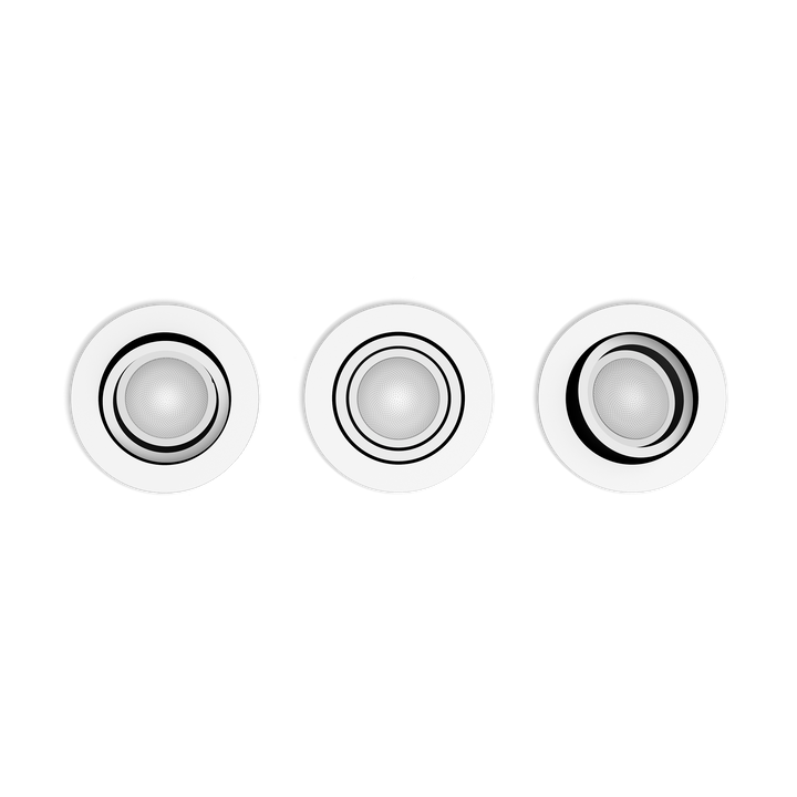 <p>Pack Triple Empotrable de techo HUE Centura.</p>
<p>Bridge NO&nbsp;incluido.</p>
<p>Dimmer Switch NO incluido.</p>
<p>Bombilla incluida.</p>
<p>Controlable por Wifi &amp; Bluetooth.</p>
<p>Crea el ambiente perfecto con Hue Centura, que ofrece 16 millones de colores. Ideal para el sal&oacute;n y el dormitorio. Contr&oacute;lalo por Bluetooth al instante en una sala o empar&eacute;jalo con un Hue Bridge para disfrutar de toda una variedad de funciones de iluminaci&oacute;n inteligente.</p>
<ul style="list-style-type: circle;">
<li><strong>Casquillo:</strong>&nbsp;GU10</li>
<li><strong>Voltaje (V):&nbsp;</strong>230V</li>
<li><strong>Consumo (W):</strong>&nbsp;5,7W</li>
<li><strong>Luminosidad (LM):</strong>&nbsp;350lm</li>
<li><strong>Horas duraci&oacute;n:&nbsp;</strong>15.000h</li>
<li><strong>Di&aacute;metro (mm):</strong>&nbsp;90</li>
<li><strong>Altura empotrada (mm):&nbsp;</strong>100</li>
<li><strong>&Aacute;ngulo apertura:</strong>&nbsp;45&ordm;</li>
<li><strong>Regulable:</strong>&nbsp;SI</li>
<li><strong>Cambio de Color RGBW:</strong>&nbsp;SI</li>
</ul>
