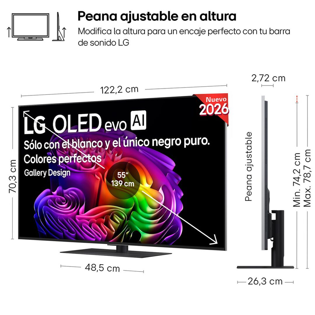Smart TV OLED evo AI 65 pulgadas 4K OLED65G66