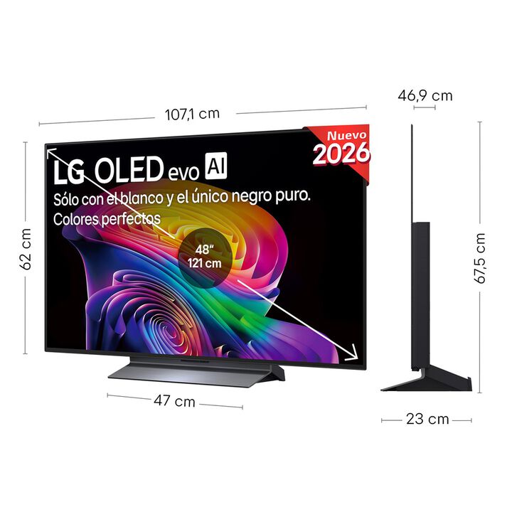 Smart TV LG OLED evo AI C6 48 pulgadas 4K 2026