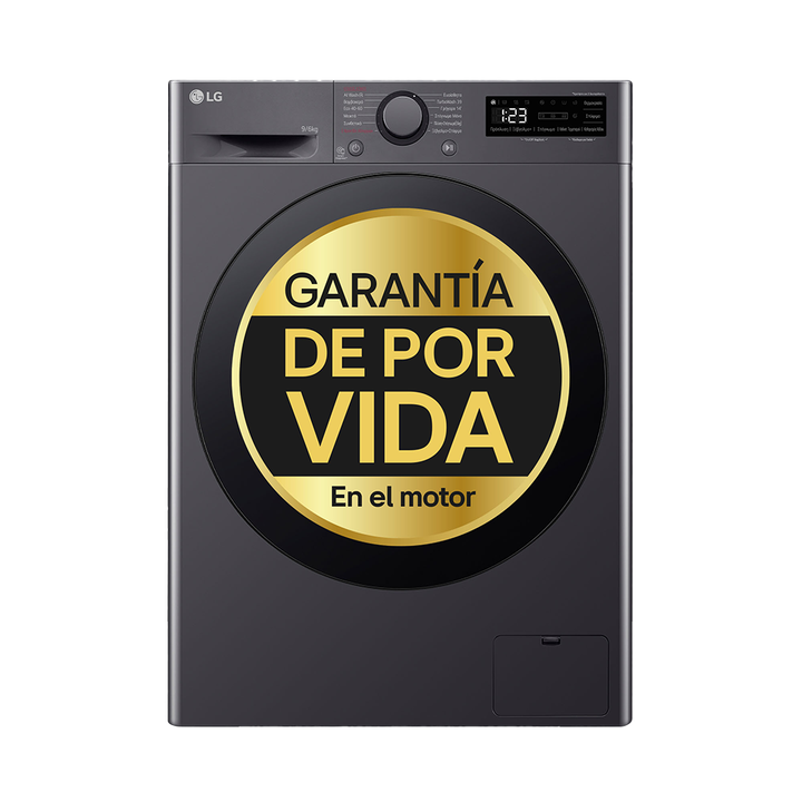 Lavasecadora LG 9 kg lavado / 6 kg secado con AI Direct Drive, TurboWash 360&ordm; y Steam&trade;