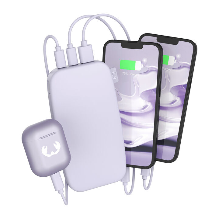 Nuestros últimos Powerbanks tienen un diseño suave y, gracias a la función de carga rápida, son más rápidos que nunca. Con 20W Power Delivery sus dispositivos estarán listos para funcionar antes de que se de cuenta. El Powerbank 18000 mAh puede cargar su teléfono hasta 6 veces y su tablet hasta 3 veces. 

· Carga ultrarrápida con suministro de energía de 20 W 

· Carga hasta el 50% en 30 min 

· 6 características de seguridad 

· Aprobado para avión