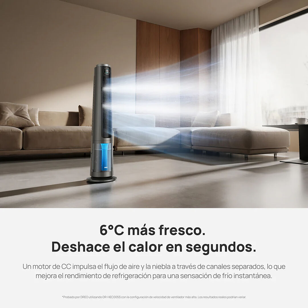 Ventilador nebulizador torre WIFI Misting Fan 765S