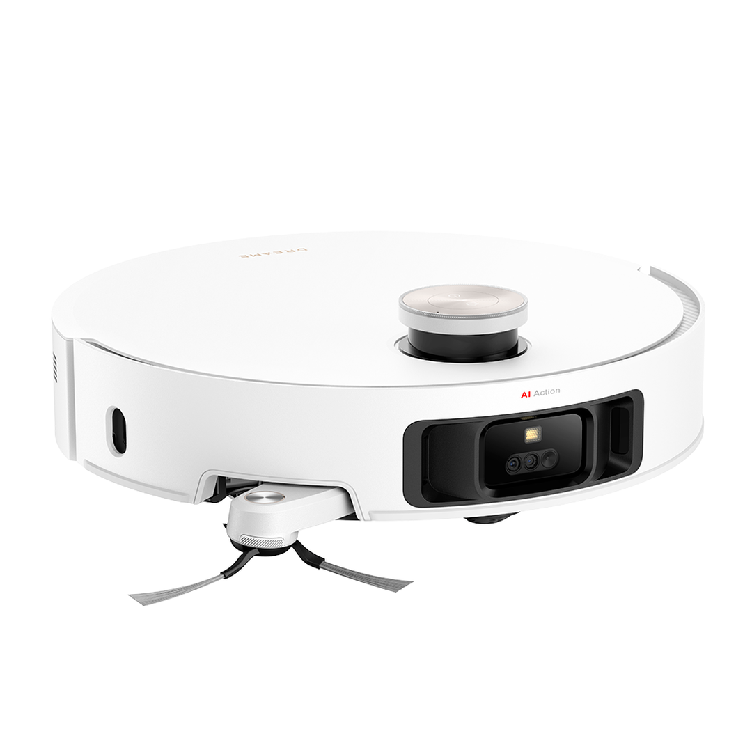 Dreame X50 Ultra Complete Robot Aspirador y Fregasuelos, 20000Pa Succión, Overcoming Obstacles hasta 6 CM, Control de Radar Elevado y Bajado, Limpieza a Fondo de Esquina a Borde, App Control, Blanco. Detección de obstáculos como nunca antes, Limpieza sin esfuerzo debajo de muebles bajos, Elimina por completo el pelo enredado,  Mantenimiento mejorado para una limpieza duradera