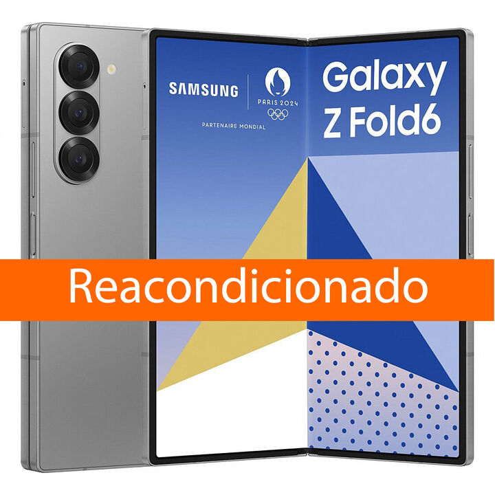<h2>Samsung Galaxy Z Fold6 256 GB Gris Reacondicionado &ndash; Estado Premium A+</h2>

<p>El <strong>Samsung Galaxy Z Fold6 de 256 GB Gris Reacondicionado en Estado Premium A+</strong> representa la m&aacute;xima expresi&oacute;n de la productividad m&oacute;vil y el dise&ntilde;o plegable de gran formato, combinando una pantalla principal inmersiva, el potente rendimiento del chip Snapdragon y un avanzado ecosistema multitarea a un precio competitivo. Este dispositivo ha sido sometido a un riguroso proceso de inspecci&oacute;n, pruebas t&eacute;cnicas y limpieza para garantizar un perfecto funcionamiento operativo del dispositivo (incluyendo el mecanismo de bisagra, el pliegue de la pantalla interior y la compatibilidad con S Pen).</p>

<p>✨ <strong>Grado Est&eacute;tico Premium (A+):</strong> Dispositivos con muy poco uso y mantenidos en las mejores condiciones, pr&aacute;cticamente como nuevos o con m&iacute;nimos desperfectos muy poco visibles a simple vista en pantalla, carcasa lateral y trasera, c&aacute;maras o botones.</p>

<ul>
  <li>⚙️ <strong>Revisi&oacute;n por expertos</strong> en + de 80 puntos</li>
  <li>🛡️ Reacondicionados con <strong>componentes originales</strong></li>
  <li>🔋 Al menos un <strong>85% de la capacidad de su bater&iacute;a</strong></li>
  <li>📆 <strong>30 d&iacute;as</strong> de prueba</li>
  <li>💳 Pago en 24 meses, sin intereses</li>
  <li>✅ Garant&iacute;a del proveedor de 36 meses
    <br><em>*Nota sobre la resistencia al agua: Al ser un producto reacondicionado, no se garantiza la estanqueidad ni la resistencia al agua originales.</em></li>
</ul>

<h3>&iquest;Qu&eacute; incluye el paquete?</h3>
<p>Para reducir el impacto ambiental, el producto se presenta en un embalaje sostenible y optimizado:</p>
<ul>
  <li>1x Samsung Galaxy Z Fold6 256 GB (Color: Gris)</li>
  <li>1x Cable de carga compatible</li>
  <li>1x Herramienta de extracci&oacute;n de tarjeta SIM</li>
  <li><em>Nota: El producto se env&iacute;a en una caja de cart&oacute;n gen&eacute;rica. No se incluyen auriculares, adaptador de corriente de pared ni tarjeta SIM.</em></li>
</ul>
