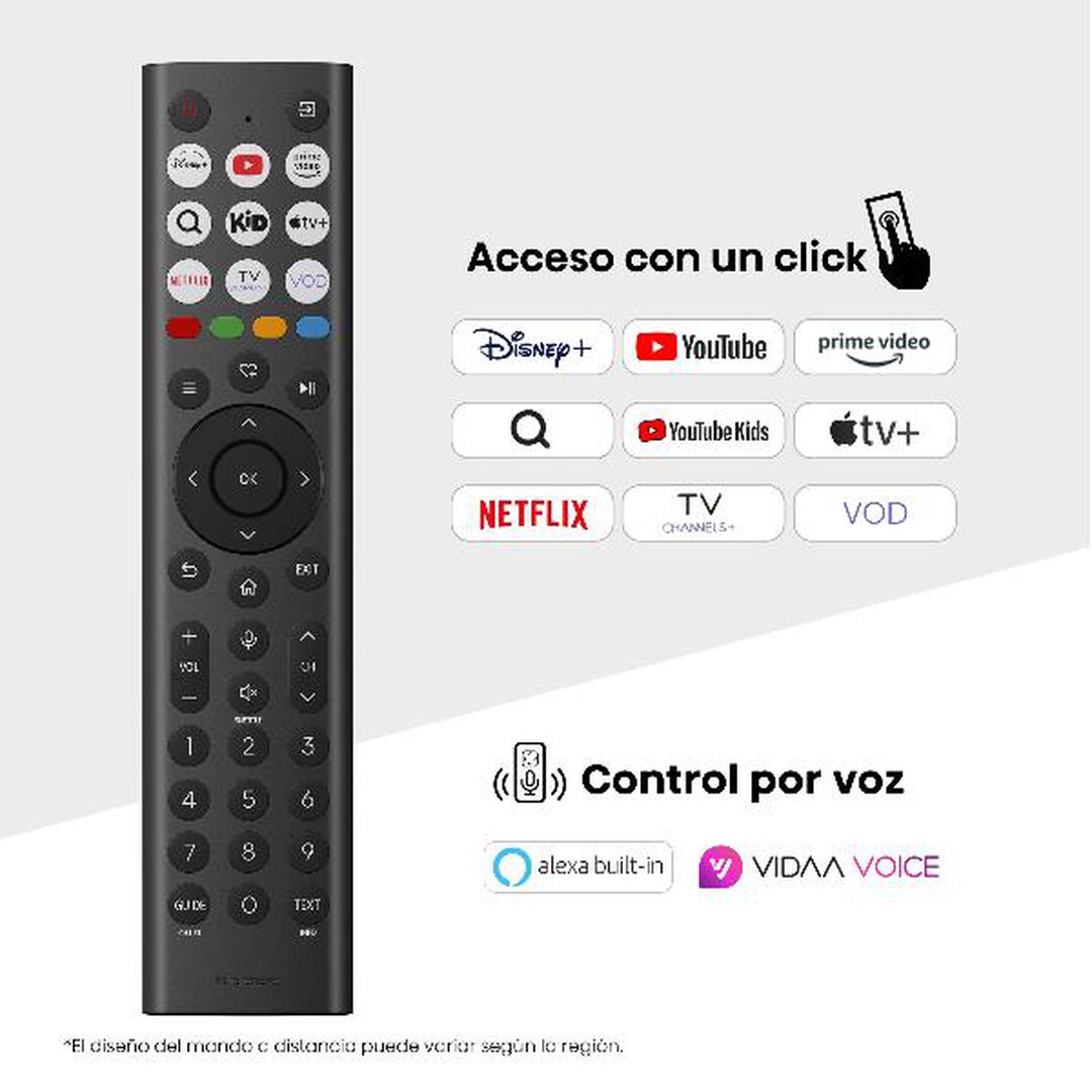 QLED TV 65E7Q Pro Gaming . Serie E7Q PRO . TV 65 pulgadas con Modo Juego de 144Hz
AMD Freesync Premium Pro, Dolby Vision IQ + Dolby Atmos, Hi-Concerto, Procesador Hi-View Engine