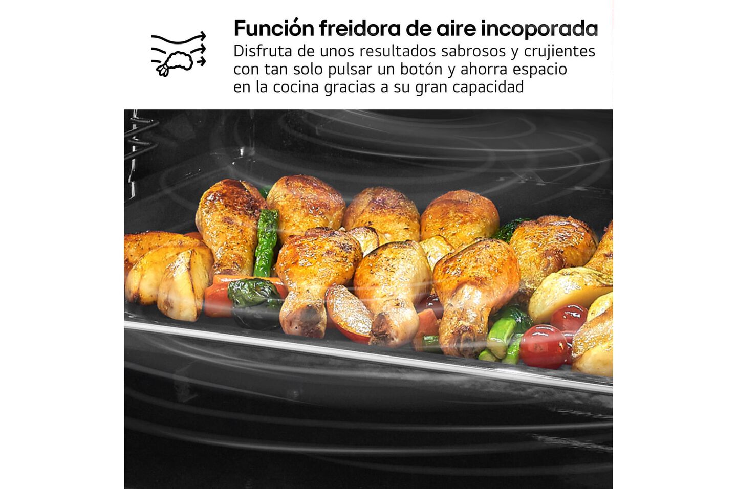 Horno Pirolítico LG, 72 L, Clasificación A, Convección, Acero