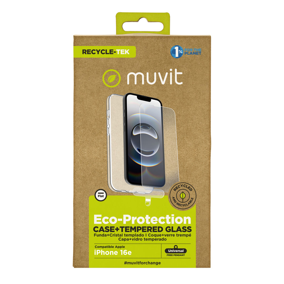 La protecci&oacute;n del medio ambiente es, hoy en d&iacute;a, una preocupaci&oacute;n en todo momento, junto a la preocupaci&oacute;n de proteger nuestro Smartphone. Con las fundas recycletek de muvit for change, proponemos una gama de fundas reciclables, fabricadas con fundas usadas y viejas. Una manera responsable de proteger nuestro smartphone. Porque contribuir en la lucha contra la contaminaci&oacute;n y proteger nuestro eco sistema, debe formar parte de nuestros gestos cotidianos.
