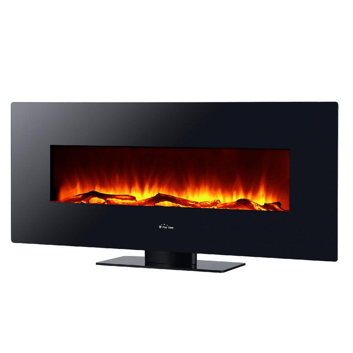 La CHE-515 es una chimenea mural panor&aacute;mica con un dise&ntilde;o moderno en forma de rect&aacute;ngulo extraplano, fabricada en cristal templado en negro y con salida superior del calor. Dispone de display LED y mando a distancia desde donde podr&aacute;s controlar la altura de las llamas, ajustar el termostato y utilizar su programador semanal. Adem&aacute;s ofrece un sistema innovador denominado ventana abierta, de forma que si la temperatura ambiente disminuye bruscamente el termostato se detiene para favorecer el ahorro de energ&iacute;a.

Su tama&ntilde;o (LxPxH: 128x13x55 cm) y su solidez (20Kg) te permitir&aacute;n desplazar la chimenea all&aacute; donde m&aacute;s necesitas. Como extra encontrar&aacute;s una base desmontable, para que puedas colocar tu chimenea tanto en la pared como en el suelo ( no encastrable )

Funcionan gracias a un avanzada tecnolog&iacute;a por convecci&oacute;n ultra silenciosa, de gran potencia (1600W) y bajo consumo que s&oacute;lo requiere enchufarla a la corriente el&eacute;ctrica para comenzar a disfrutar en pocos segundos de un agradable calor.