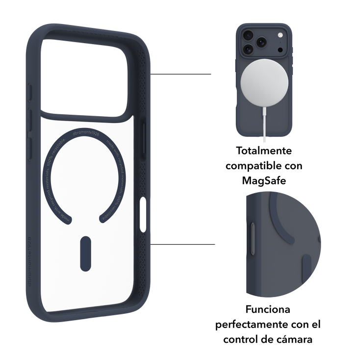 Funda iPhone 17 Pro Max MS Azul + ECO PROTECTOR+ PowerBank Wireless 5.000mAh