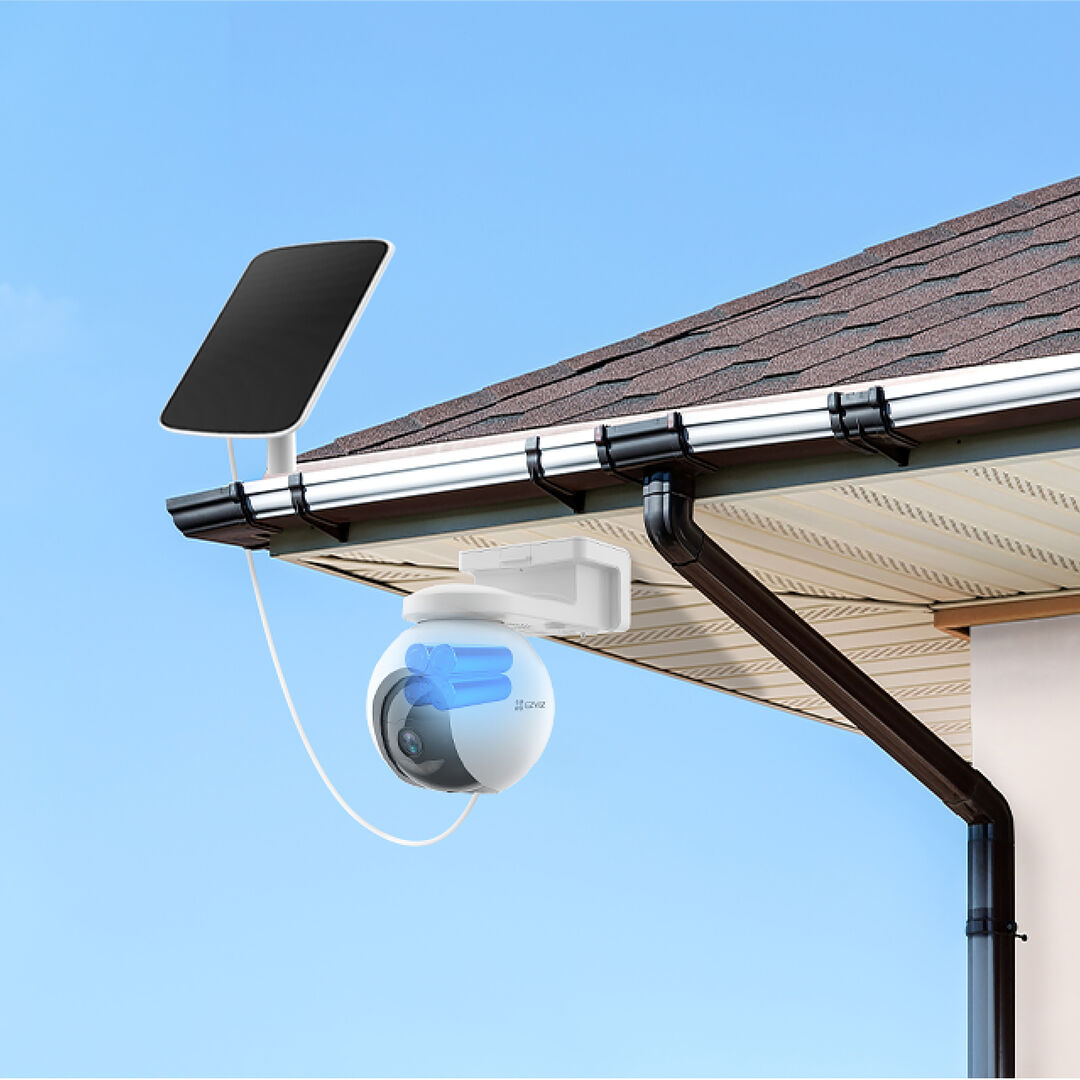 Cámara panorámica e inclinable 4G con batería
Protección móvil y fiable a 360º
Ahora es más fácil que nunca garantizar la seguridad en los lugares que más le importan. La nueva cámara de EZVIZ supera las limitaciones de instalación ocasionadas por las redes o la electricidad. La EB8 4G funciona con baterías, sin cuerdas ni cables. Funciona con redes 4G LTE en exteriores, donde puede no haber Wi-Fi disponible. También incorpora funciones clave de los conocidos predecesores de panorámica e inclinación para exteriores de EZVIZ para ofrecer una protección inteligente y fiable las 24 horas del día, los 7 días de la semana.
 Conectividad 4G1
 Visualización de ubicación GPS del dispositivo2
 Resolución de 2K
 Visión panorámica
 Batería de gran capacidad (10.400 mAh)3
 Detección Inteligente de Movimiento de Personas