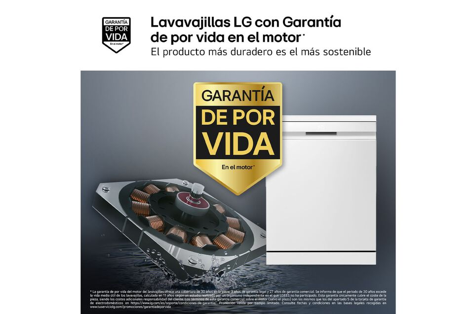 Lavavajillas integrable LG con tecnolog&iacute;a QuadWash y vapor TrueSteam