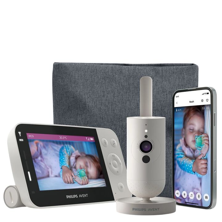 Vigile a su beb&eacute; desde cualquier lugar con el vigilabeb&eacute;s conectado de Philips Avent. Nuestro sistema de conexi&oacute;n segura le mantiene conectado a su peque&ntilde;o en cualquier sitio de la casa. Adem&aacute;s, con la aplicaci&oacute;n Baby Monitor+ puede comprobar c&oacute;mo est&aacute; su beb&eacute; desde cualquier lugar.