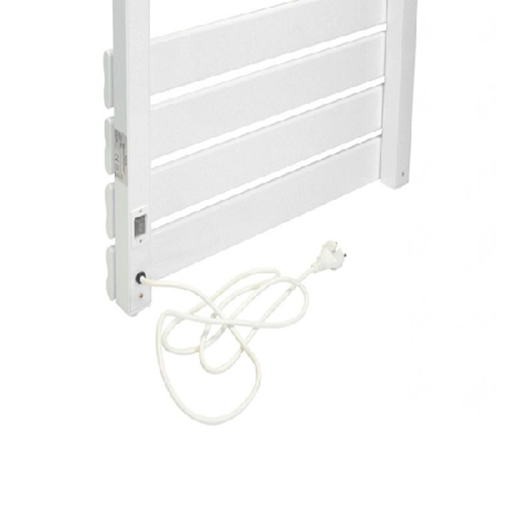 El NTW-16 es un producto completo que actúa como calentador de toallas, calentador de prendas y, al mismo tiempo, apoya su sistema de calefacción. Su sencillo y elegante diseño blanco se caracteriza por un control táctil inalámbrico, desde el que podrás utilizar sus 9 programas preestablecidos, elegir su modo de funcionamiento y programarlo cada semana. También cuenta con tecnología de transmisión directa de calor y un sistema llamado ventana abierta, que le permite apagarse automáticamente si la temperatura ambiente desciende significativamente, ahorrando energía.