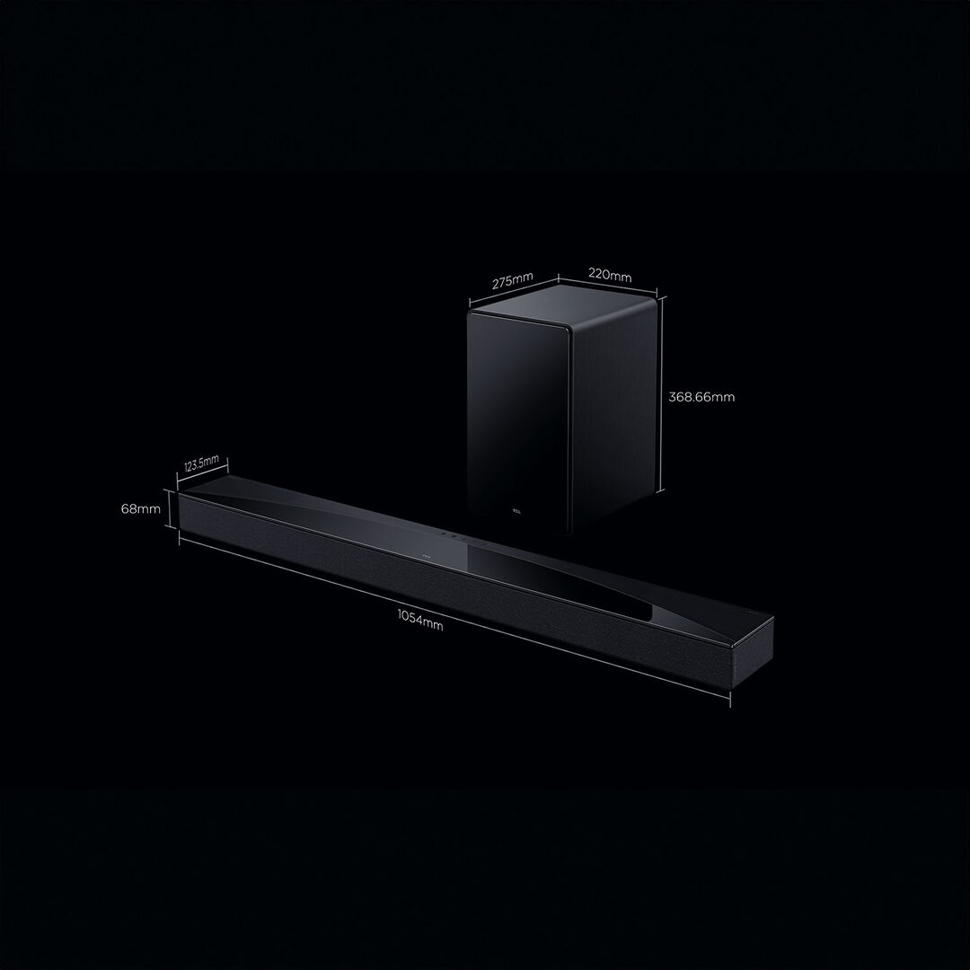 Barra de Sonido TCL Q75HE 5.1.2 con Subwoofer Inal&aacute;mbrico &ndash; 620W de Potencia

Vive una experiencia de cine en casa con la TCL Q75HE, una barra de sonido premium dise&ntilde;ada para llevar tu entretenimiento al siguiente nivel. Con potencia total de 620W, sonido envolvente Dolby Atmos & DTS:X, y un subwoofer inal&aacute;mbrico de 8&rsquo;&rsquo;, sentir&aacute;s cada detalle, desde los graves m&aacute;s profundos hasta los di&aacute;logos m&aacute;s claros.

Caracter&iacute;sticas principales:

Sonido envolvente 5.1.2 canales con tecnolog&iacute;a Ray-Danz para una experiencia inmersiva.

Potencia total 620W (96dB de presi&oacute;n sonora).

Compatibilidad con formatos de audio de alta fidelidad: Dolby TrueHD, Dolby Digital Plus, DTS HD Master Audio.

Modos de ecualizaci&oacute;n inteligentes: Cine, M&uacute;sica, Juegos, Deportes, Voz y m&aacute;s.

Subwoofer inal&aacute;mbrico de 8&rsquo;&rsquo; para graves impactantes sin cables molestos.

Conexi&oacute;n HDMI 2.1 eARC, Dolby Vision, HDR10 y HLG para la m&aacute;xima calidad audiovisual.

WiFi 5 + Bluetooth 5.1 para transmitir m&uacute;sica desde tus dispositivos favoritos.

Compatibilidad con Apple AirPlay y control desde la app TCL Home.

Encendido r&aacute;pido, apagado autom&aacute;tico y bajo consumo energ&eacute;tico.

Incluye: Barra de sonido, subwoofer inal&aacute;mbrico, control remoto con pilas, kit de montaje en pared, cable de alimentaci&oacute;n y manual en 29 idiomas.

Dise&ntilde;o elegante en Dark Titanium que se adapta a cualquier espacio, con un acabado premium que combina potencia, estilo y tecnolog&iacute;a.

Con la TCL Q75HE disfrutar&aacute;s de una experiencia de sonido superior, ideal para cine, gaming o m&uacute;sica. &iexcl;Convierte tu sala en un aut&eacute;ntico home theater!
