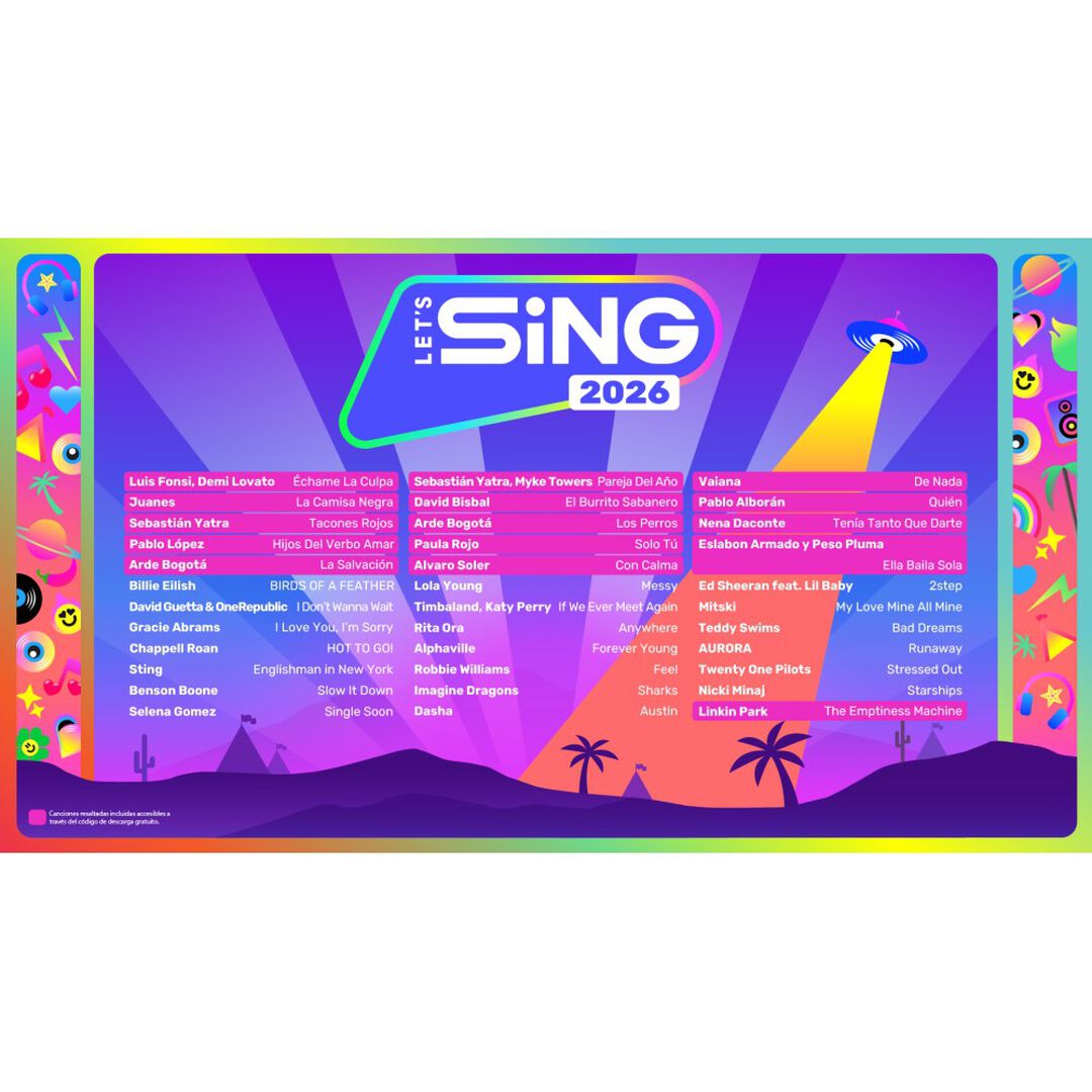 Videojuego Let&acute;s Sing 2026 + 2 Micr&oacute;fonos Switch