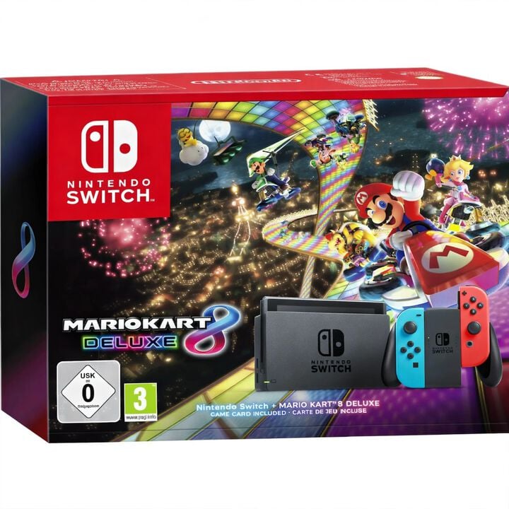 CONSOLA NINTENDO SWITCH  + JUEGO F&Iacute;SICO MARIO KART 8 DELUXE VERSI&Oacute;N ESPA&Ntilde;OLA