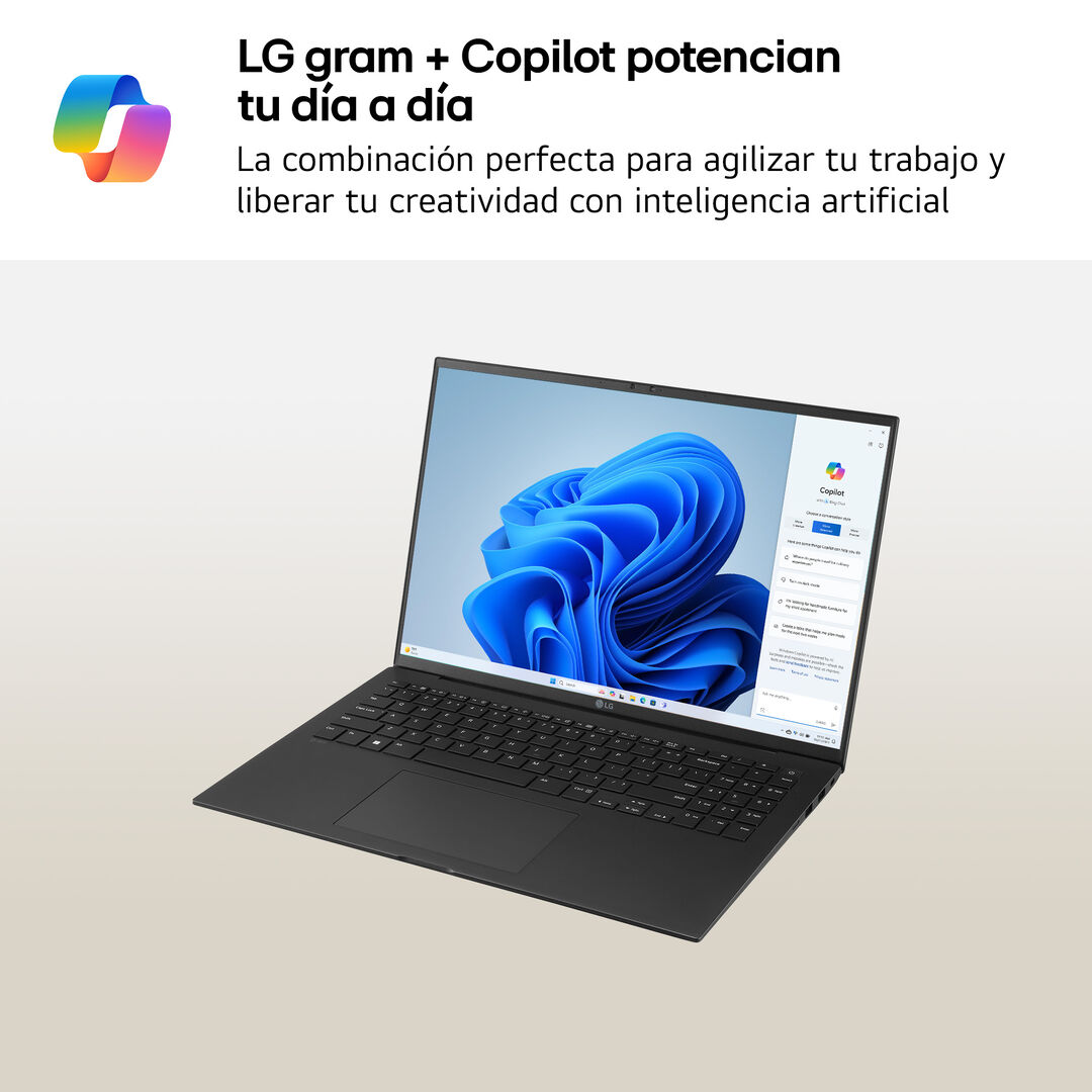 Port&aacute;til 16" LG gram - 16Z90RU, Windows 11, Intel&reg; Core&trade; i5, 16 GB RAM, 512 GB SSD, Panel IPS WQXGA (2560x1600), Ligero 1,2 kg, 23,5 horas de bater&iacute;a, Negro