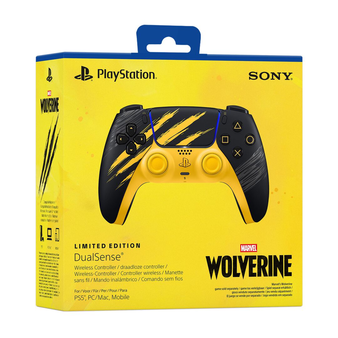 PREVENTA DualSense Marvel Lobezno Amarillo Combate