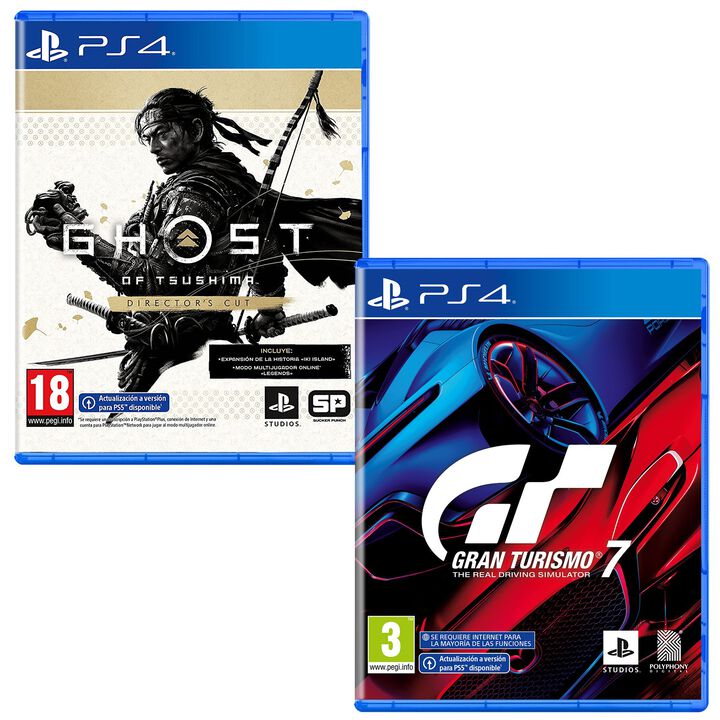 Pack Videojuegos Ghost Of Tsushima Director's Cut PS4 + Gran Turismo 7 PS4