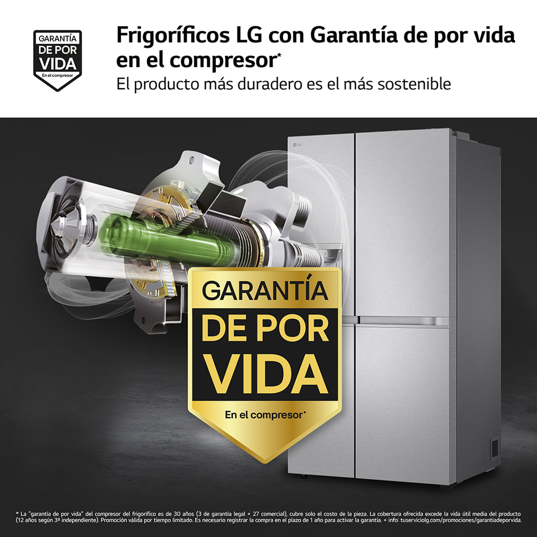 Frigor&iacute;fico Side by Side GSLE91MBAC 628 L Acero