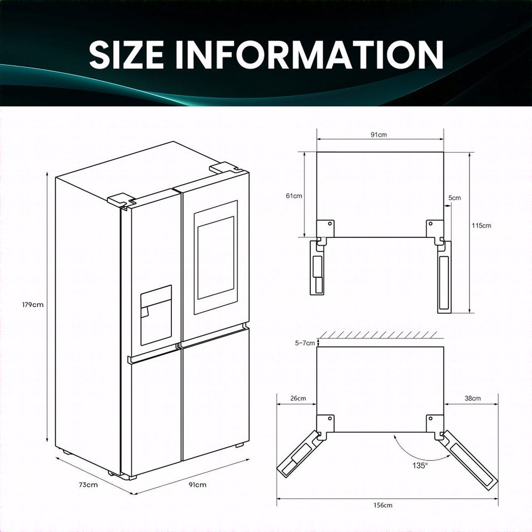 Frigor&iacute;fico americano 614 L No Frost RS9P628GPFE