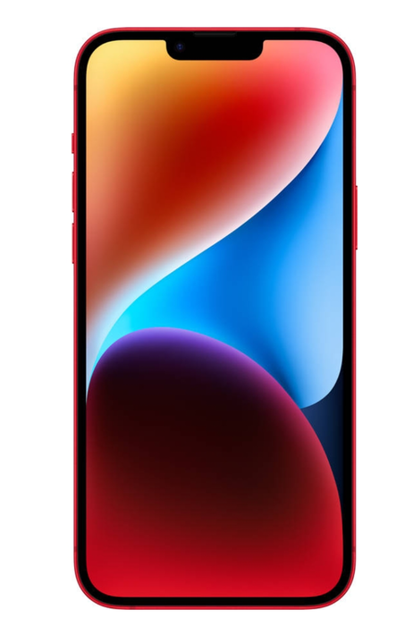 iPhone 14 reacondicionado Premium A+ de 256 GB, acabado rojo.