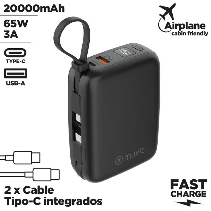 Powerbank de 20000 mAh de muvit for change