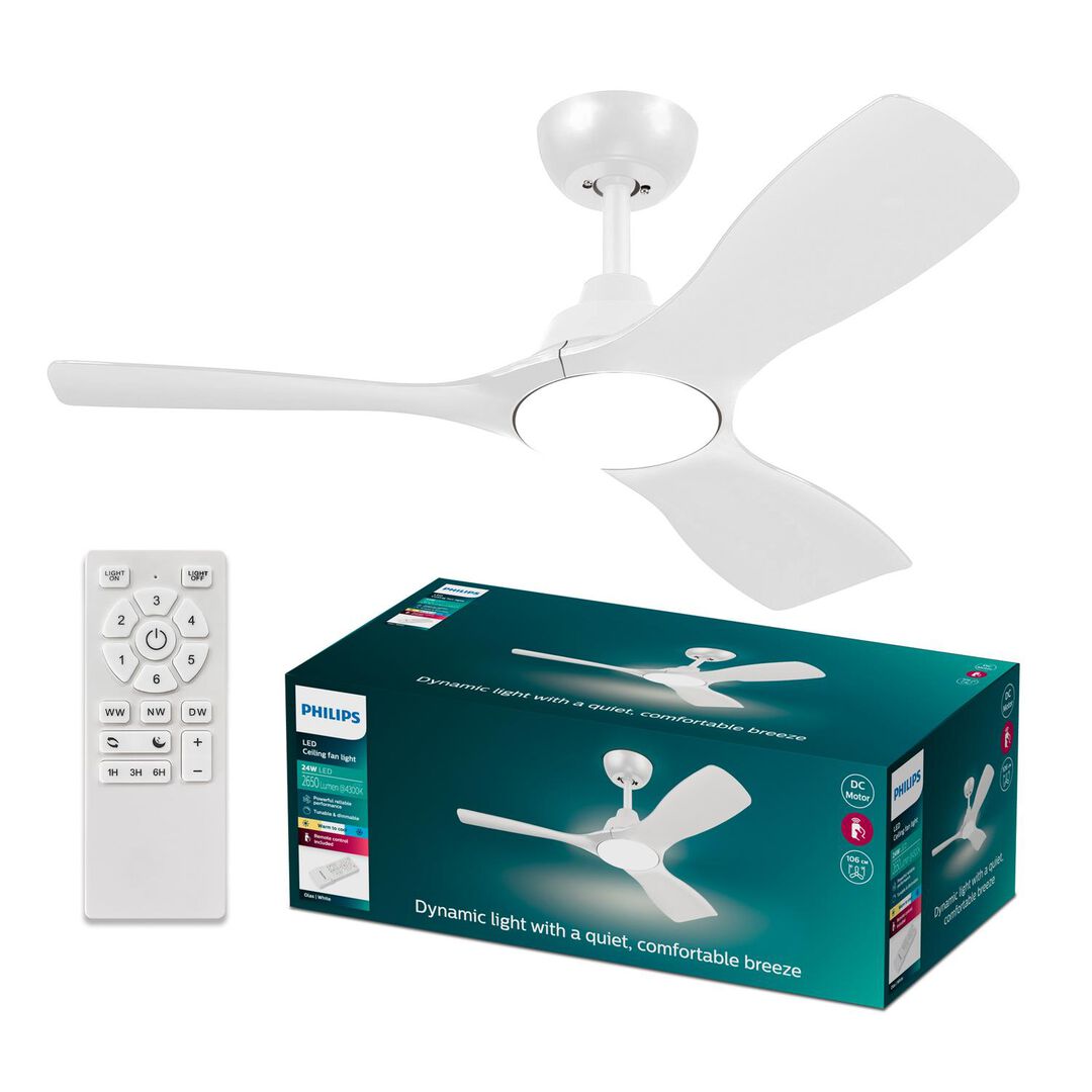 Ventilador de Techo Olas 42″ DC Blanco Ventilador de Techo Olas 42″ DC Blanco