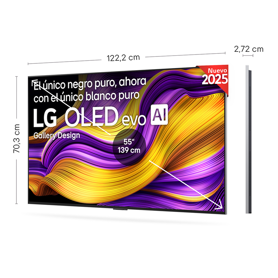 Smart TV LG OLED evo AI G5 55 pulgadas 4K 2025