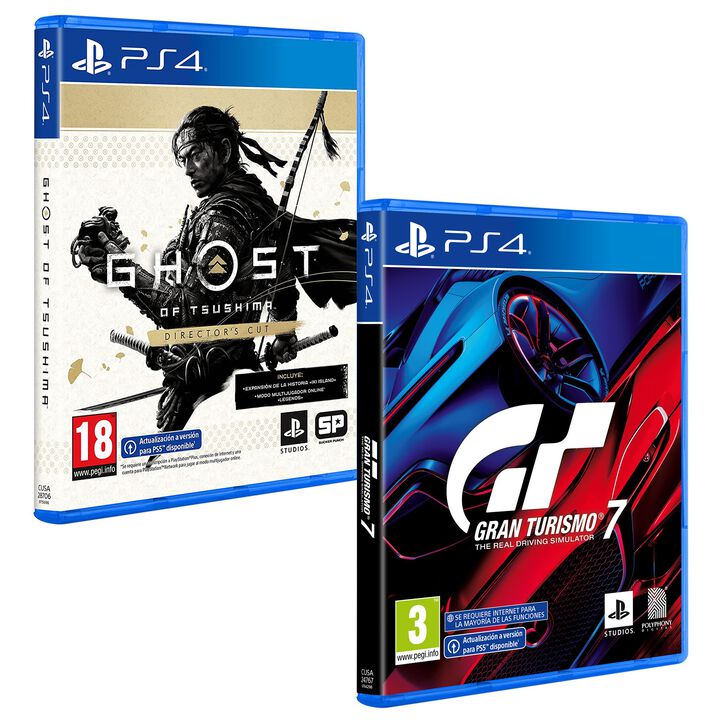 Pack Videojuegos Ghost Of Tsushima Director's Cut PS4 + Gran Turismo 7 PS4