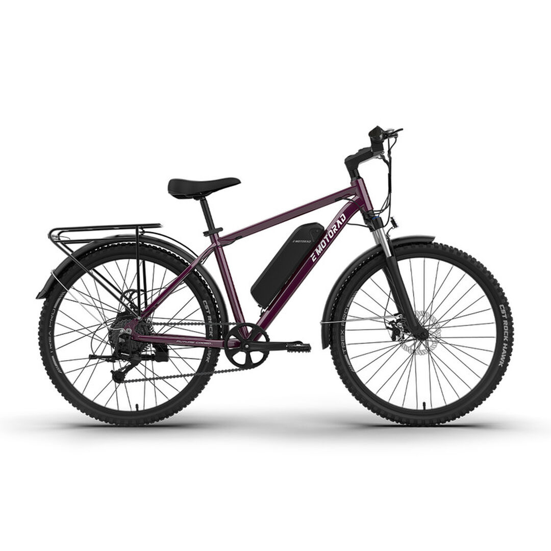 Bicicleta el&eacute;ctrica monta&ntilde;a 27,5" T-Rex Pro Morada