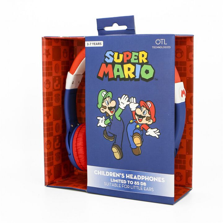 AURICULARES INFANTILES SUPER MARIO CON VOLUMEN LIMITADO PARA NI&Ntilde;OS DE 3 A 7 A&Ntilde;OS