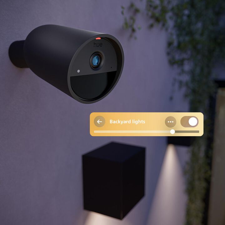 Camara Videovigilancia 2K, Negra, con bateria