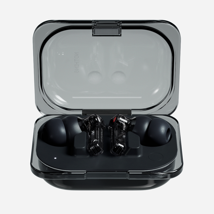 Auriculares Bluetooth con Cancelaci&oacute;n Activa de Ruido.Ear (a), dise&ntilde;ado para cada momento del d&iacute;a, es perfecto para los amantes de la m&uacute;sica. Al m&aacute;s puro estilo Nothing, Ear (a) evoluciona nuestro dise&ntilde;o transparente pero toma una nueva direcci&oacute;n ic&oacute;nica con un nuevo dise&ntilde;o de burbuja. El nuevo y mejor aliado.