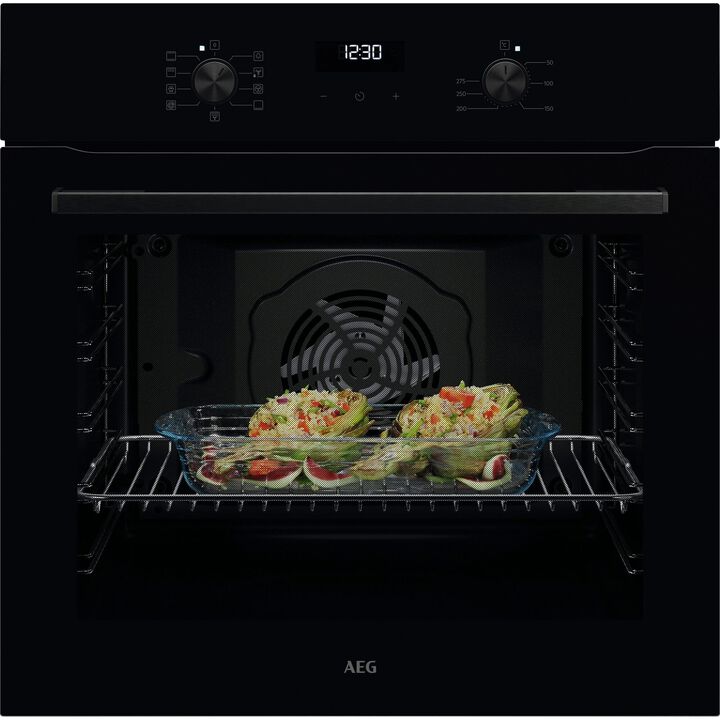Horno multifunci&oacute;n AEG V5ABU20SK Negro de 72 litros con Aqua Clean Clase A+