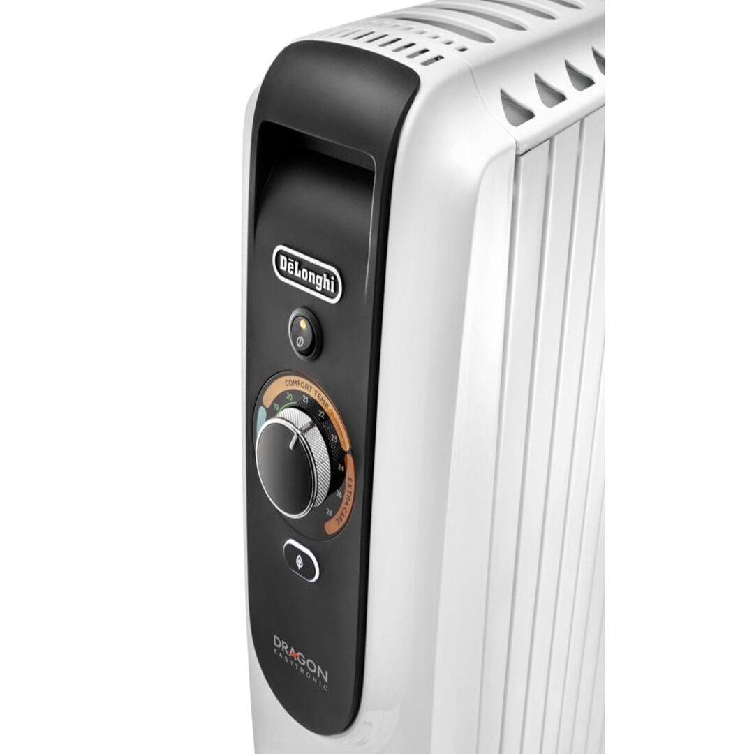 Radiador de aceite DELONGHI TRD51025 Dragon 5 2500W Dragon 5. 2500 W, 10 aletas, 12 temperaturas, control electrónico del termostato, gestión automática de la potencia en 3 niveles,límite de potencia, interruptor, ruedas plegables premontadas, enrollacable, asa delantera y trasera. Radiador de aceite DELONGHI TRD51025 Dragon 5 2500W Dragon 5. 2500 W, 10 aletas, 12 temperaturas, control electrónico del termostato, gestión automática de la potencia en 3 niveles,límite de potencia, interruptor, ruedas plegables premontadas, enrollacable, asa delantera y trasera.