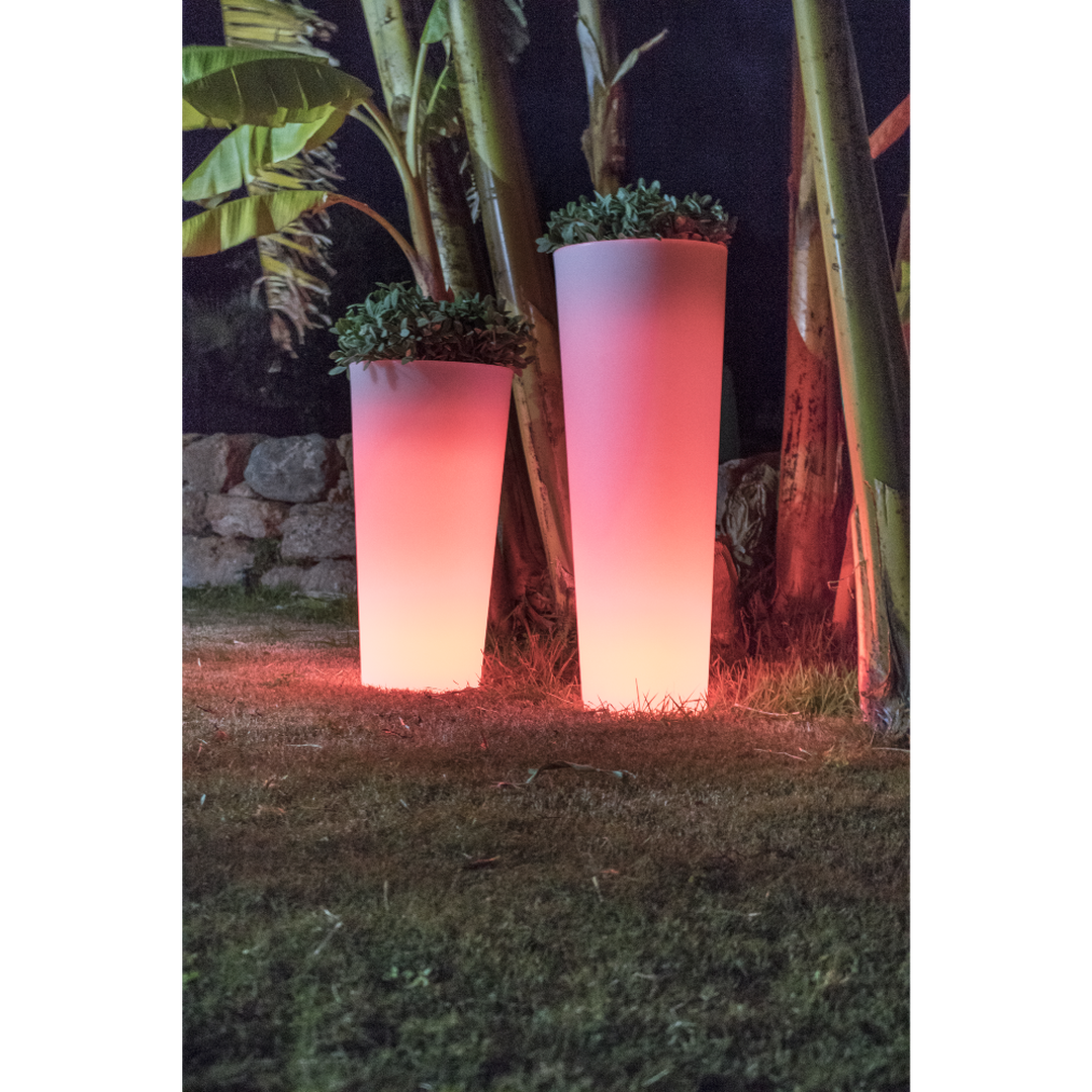 Macetero Ficus 60 Solar & Bater&iacute;a Luz RGBWW