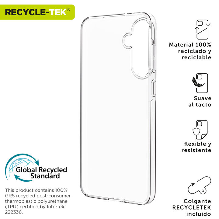 La protecci&oacute;n del medio ambiente es, hoy en d&iacute;a, una preocupaci&oacute;n en todo momento, junto a la preocupaci&oacute;n de proteger nuestro Smartphone. Con las fundas recycletek de muvit for change, proponemos una gama de fundas reciclables, fabricadas con fundas usadas y viejas. Una manera responsable de proteger nuestro smartphone. Porque contribuir en la lucha contra la contaminaci&oacute;n y proteger nuestro eco sistema, debe formar parte de nuestros gestos cotidianos.